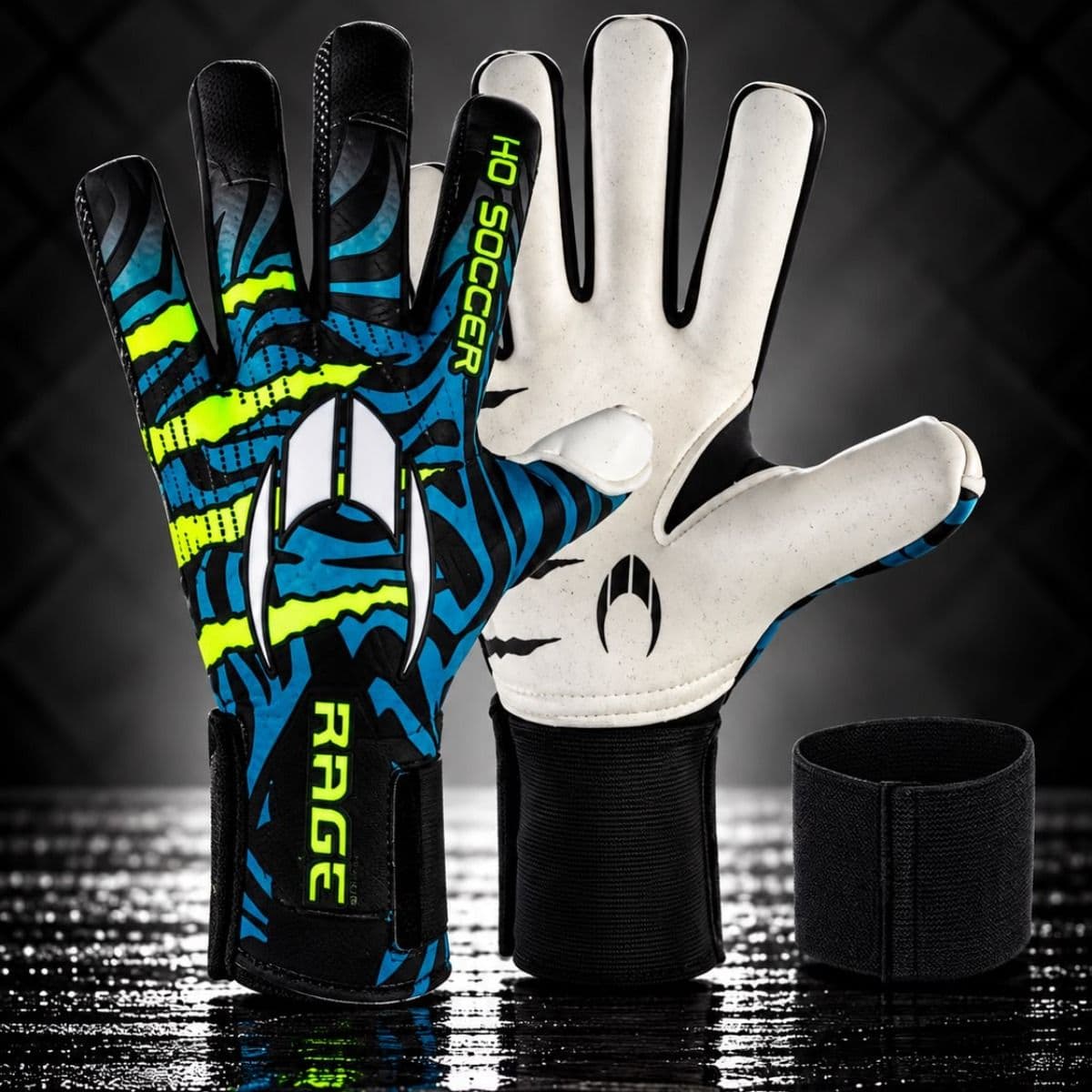 HO SOCCER-GUANTES RAGE PLUS HAZARD V2 LIME