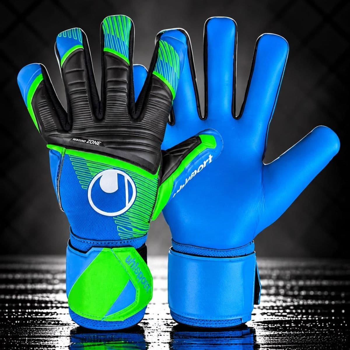 UHLSPORT-GUANTES AQUASOFT PACIFIC BLUE